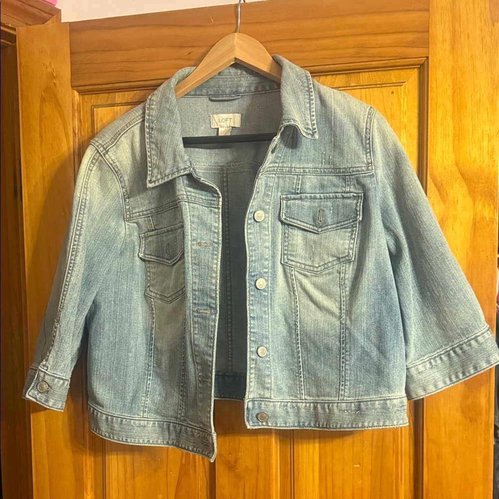 LOFT Light Blue Jean Jacket